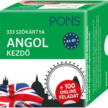 PONS 333 szókártya Angol kezdő plusz 100 online feladat