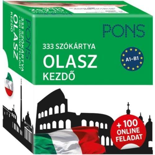 PONS 333 szókártya Olasz kezdő plusz 100 online feladat